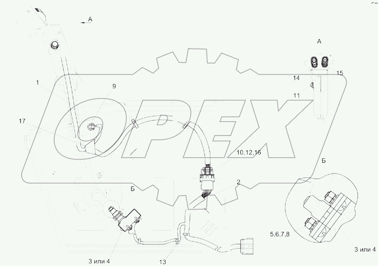  Установка электрооборудования привода КС-100-0724000
