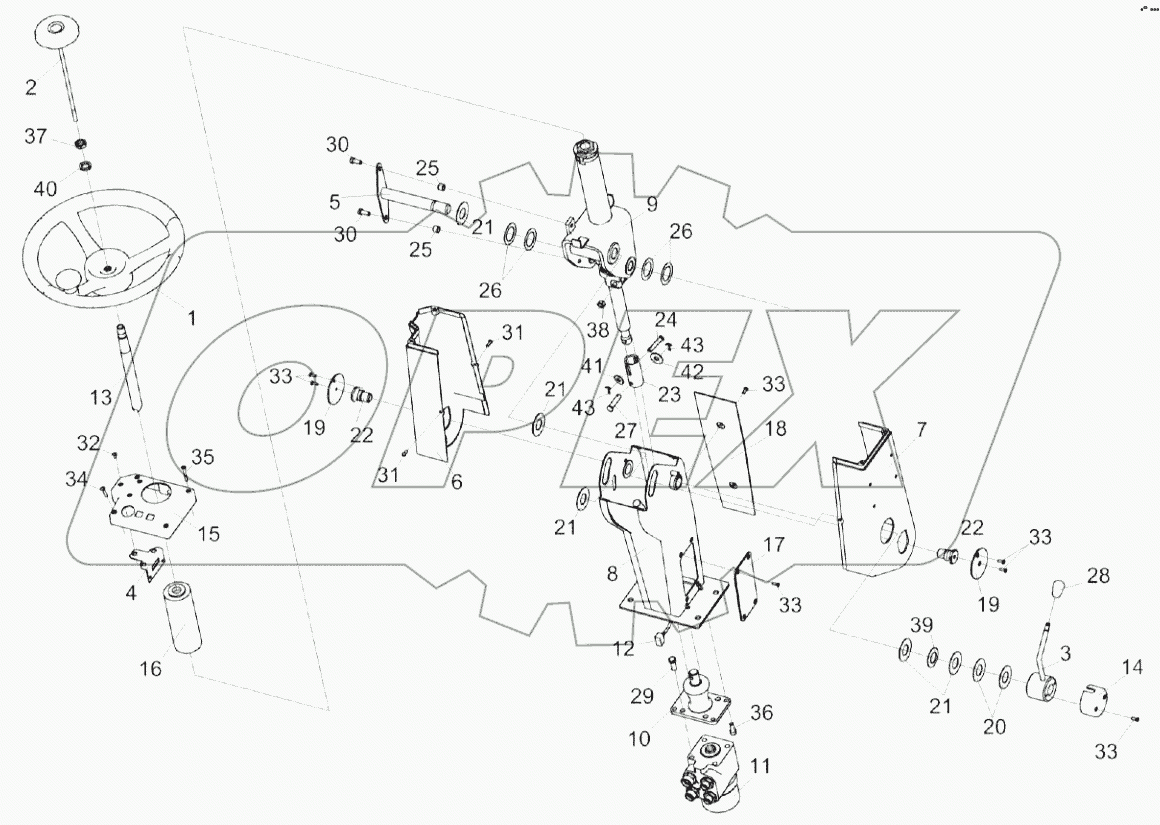  Рулевая колонка КС-100-0119230
