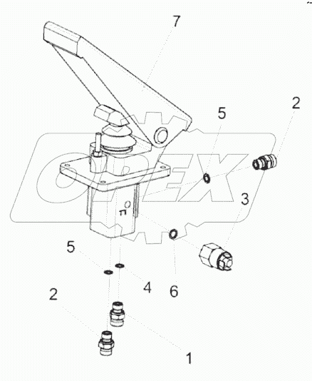  Клапан тормозной КС-100-0606300
