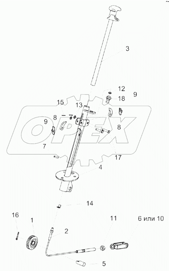  Колонка привода УЭС 0300710