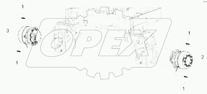  Установка мотор-колес КС-100-0107000