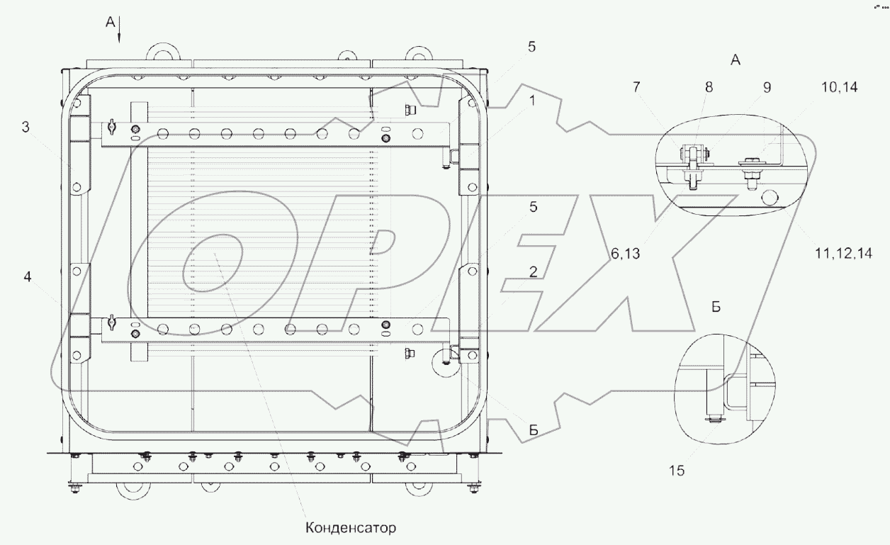  Установка конденсатора КС-100-0121050