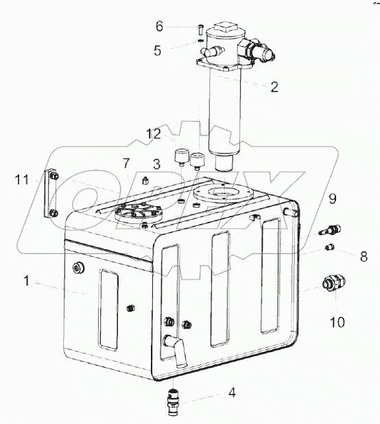  Бак масляный КС-100-0600010