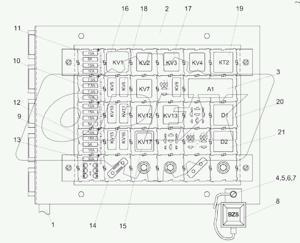  Блок реле КС-100-2-0700890