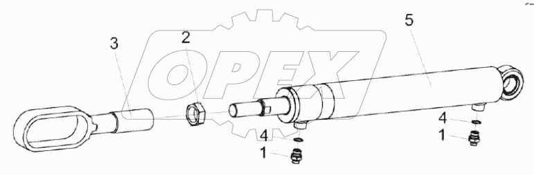  Гидроцилиндр КС-100-2-0154070