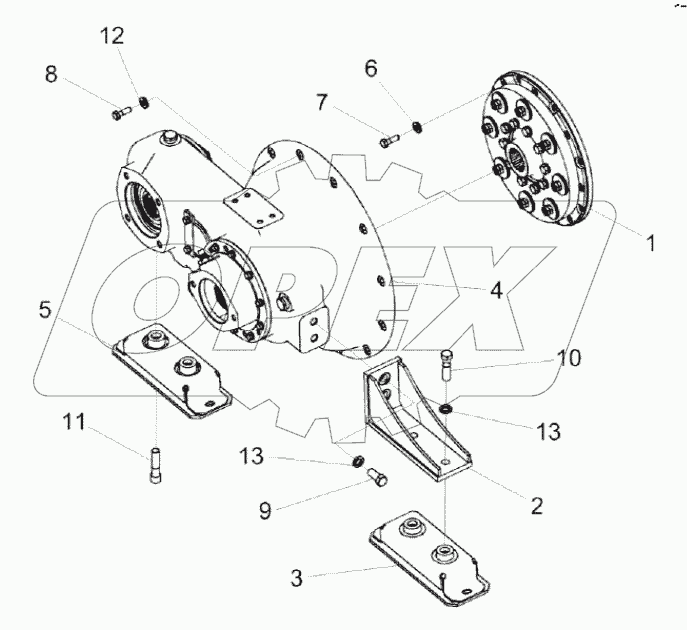  Установка главного привода КС-100-0116030