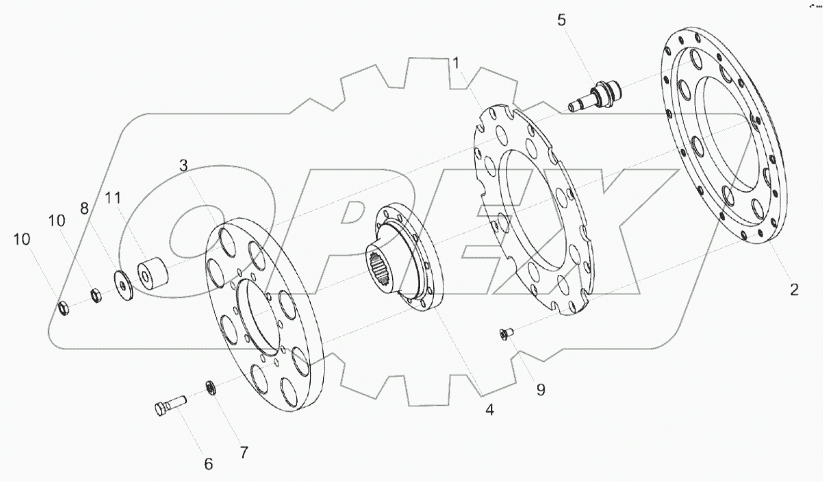  Диск ведомый КС-100-0116050