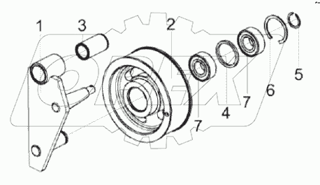  Рычаг КС-100-0116540