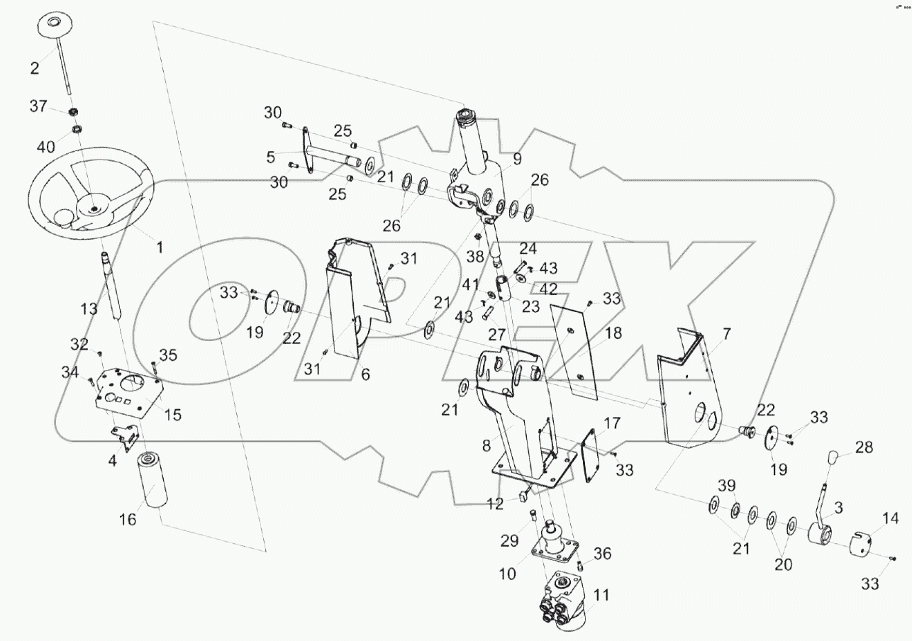  Рулевая колонка КС-100-0119230