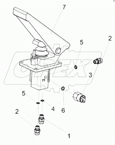  Клапан тормозной КС-100-0606300