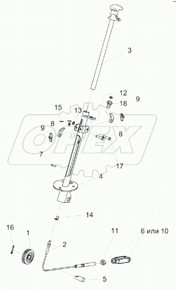  Колонка привода УЭС 0300710