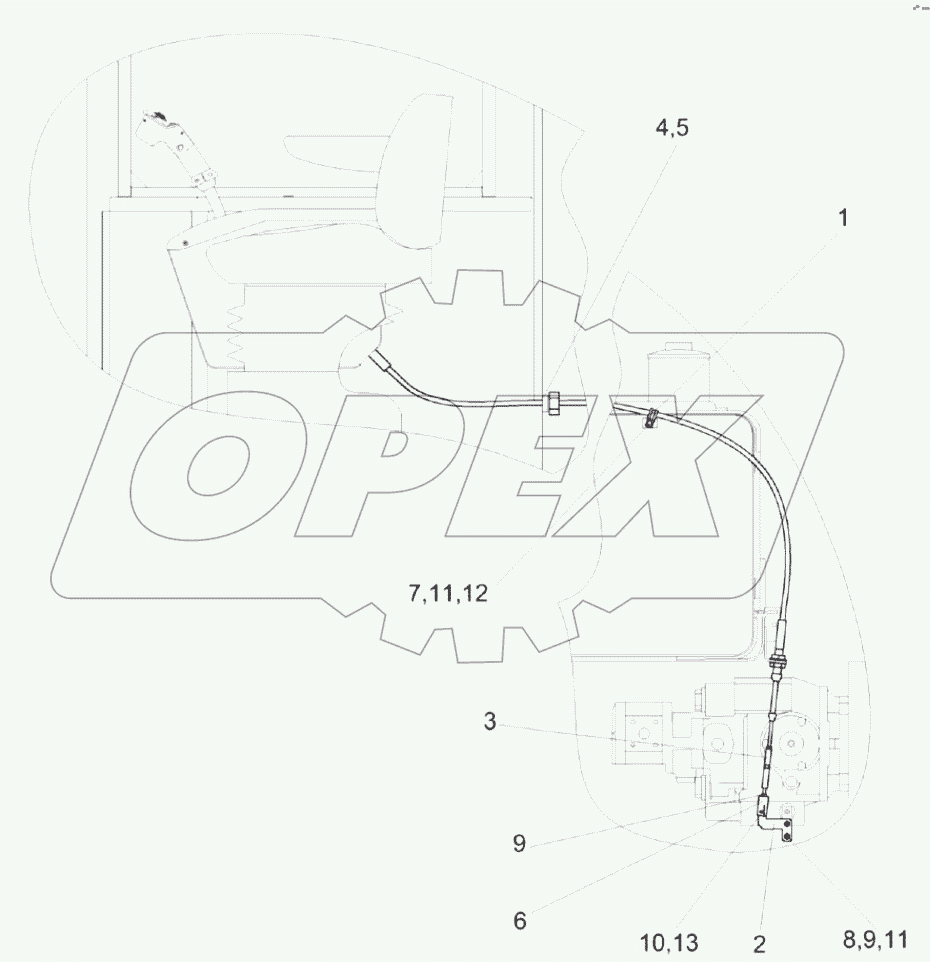  Установка привода управления ГСТ КС-100-0119150