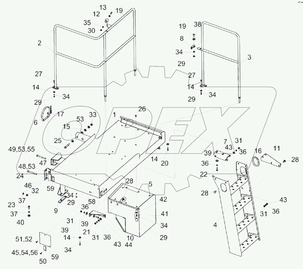  Установка площадки входа КС-100-2-0134000