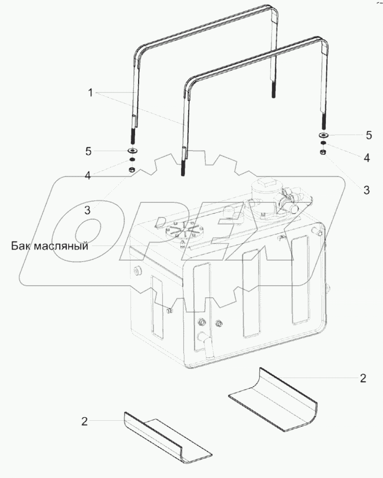  Установка бака масляного КС-100-0100050