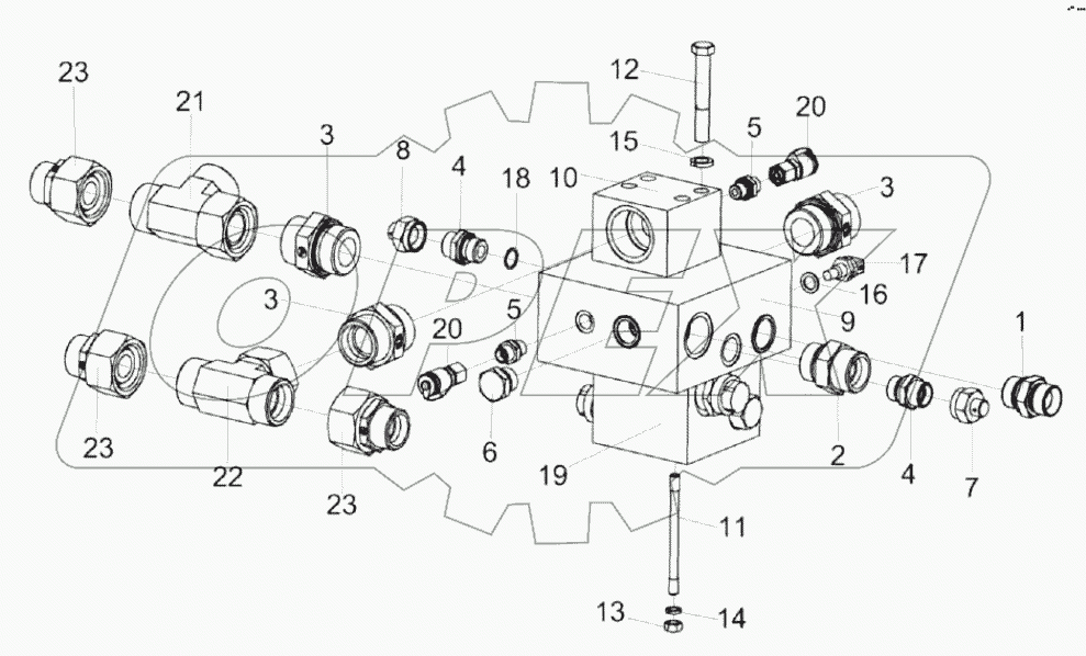  Гидроблок КС-100-0601350