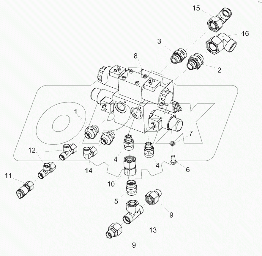  Гидроблок навески КС-100-0602310