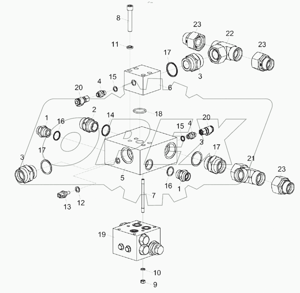  Гидроблок КС-100-4-0601350