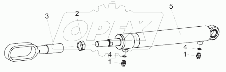  Гидроцилиндр КС-100-2-0154070