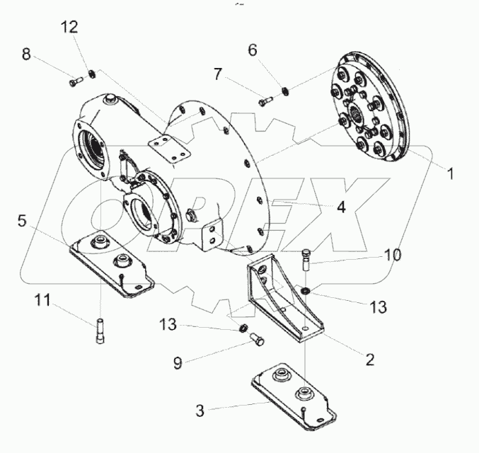  Установка главного привода КС-100-0116030