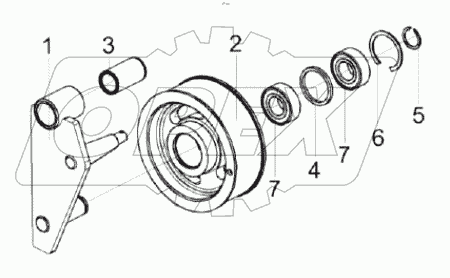  Рычаг КС-100-0116540