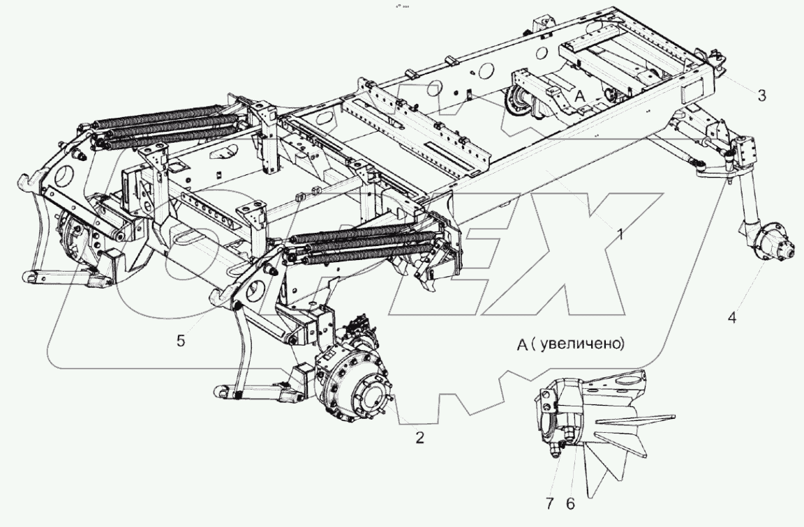  Шасси КС-100-5-0100010