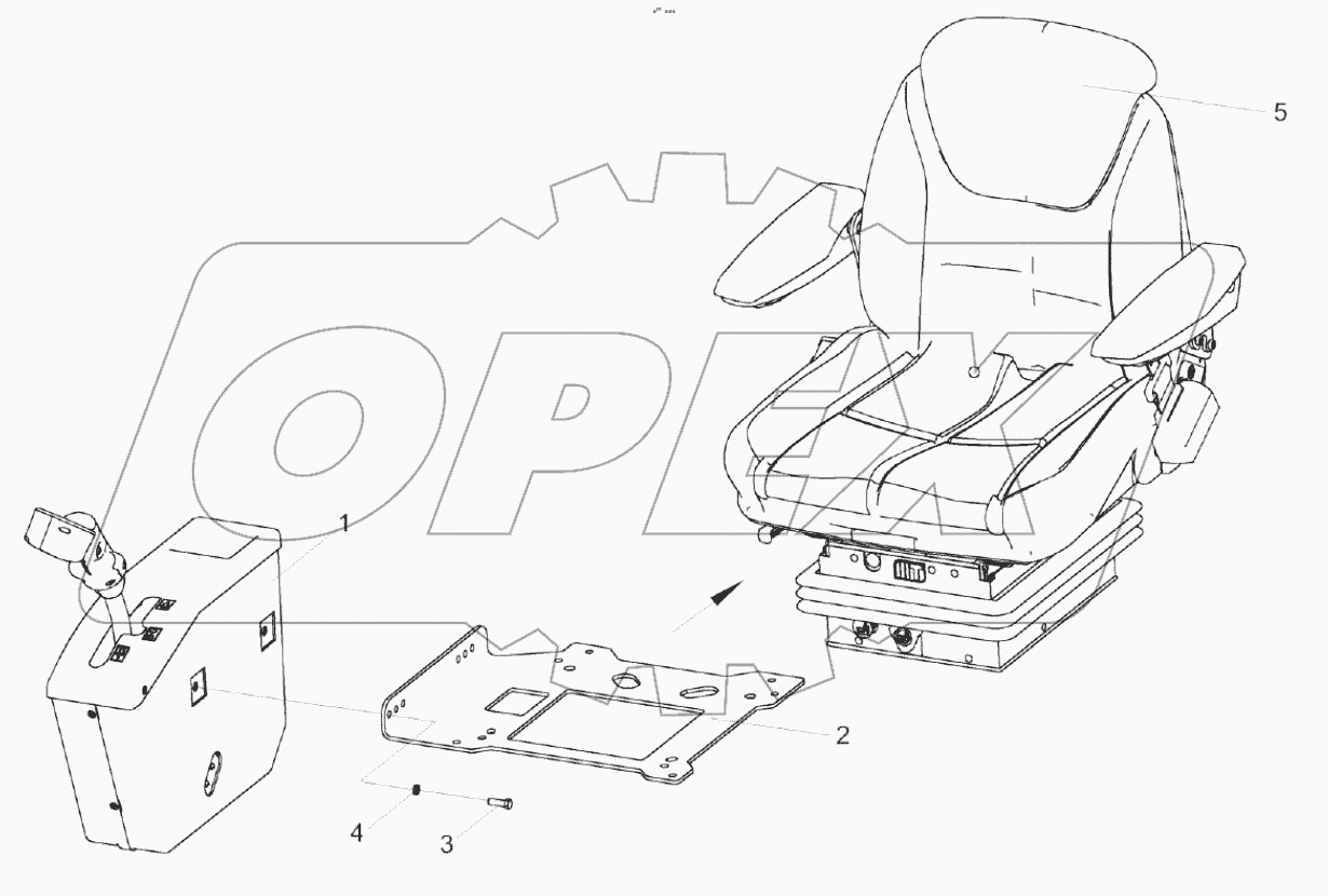  Сиденье КС-100-2-0119050