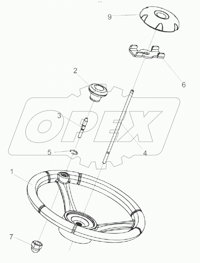  Колесо рулевое КЗК-12-0122300
