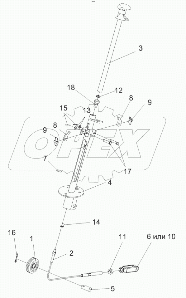  Колонка привода УЭС 0300710
