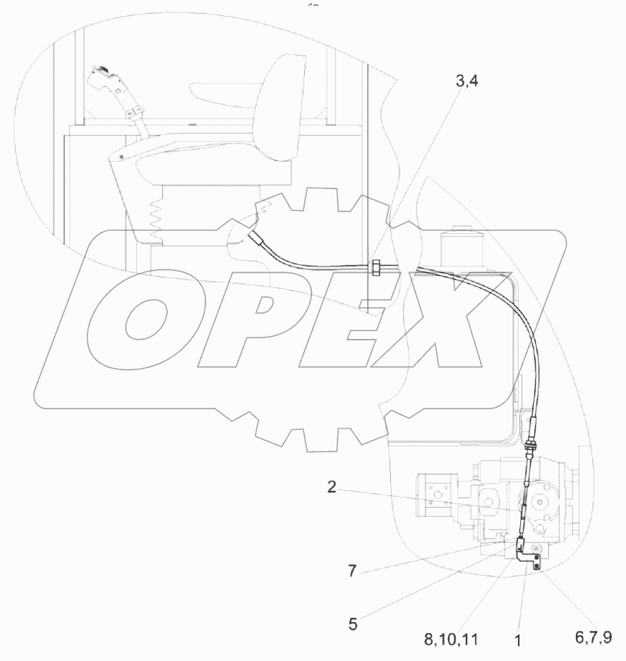  Установка привода управления ГСТ КС-100-0119150