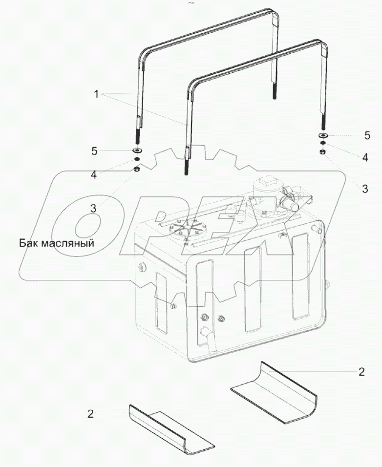  Установка бака масляного КС-100-0100050