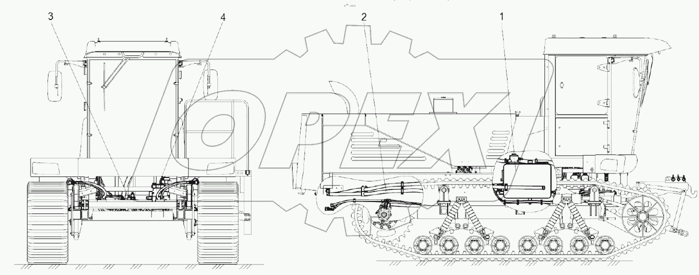  Гидросистема КС-150С-2-0600000