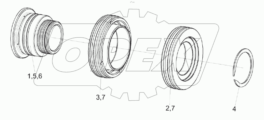  Поршень КС-100-0117050