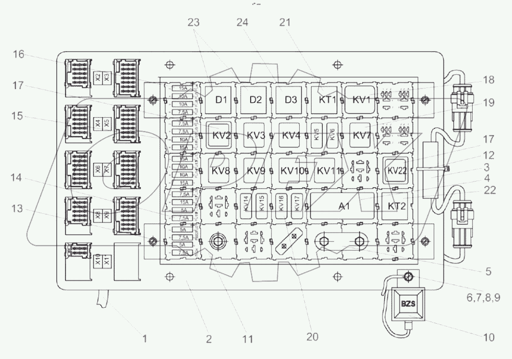  Блок реле КС-150C-2-0700890