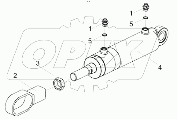  Гидроцилиндр КС-150С-2-0104050