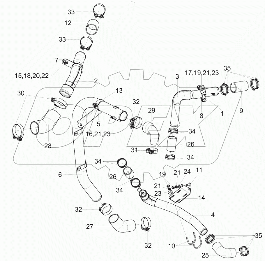  Установка труб КС-150С-0116100