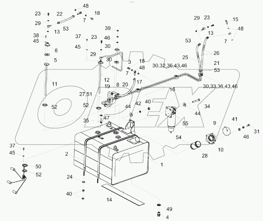  Установка топливного оборудования КС-150С-0123000