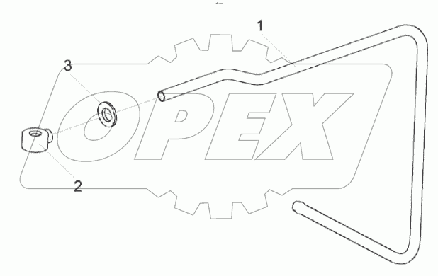  Топливопровод заборный КС-150С-0123100