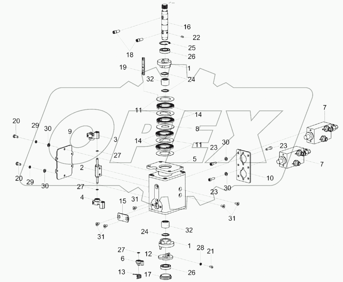  Редуктор рулевой КС-150С-0119300