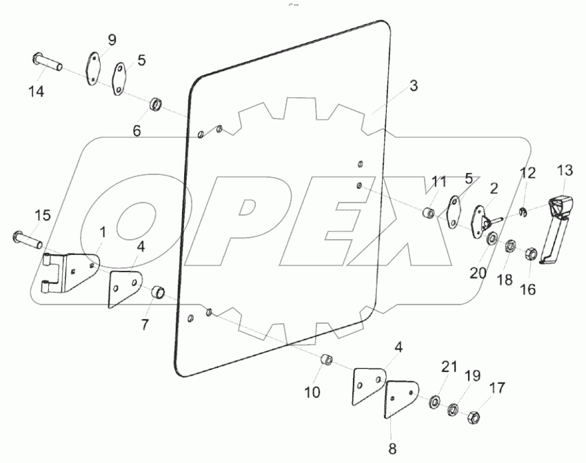  Форточка КЗК-5-0120400