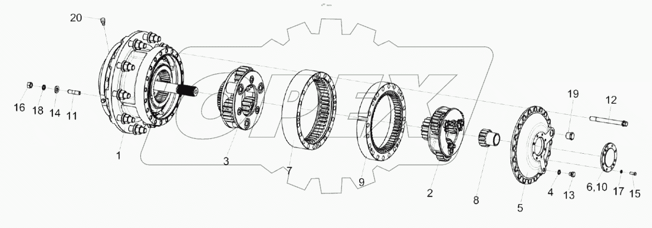  Редуктор КС-100-0117020