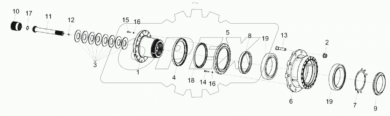  Ступица КС-100-0117030