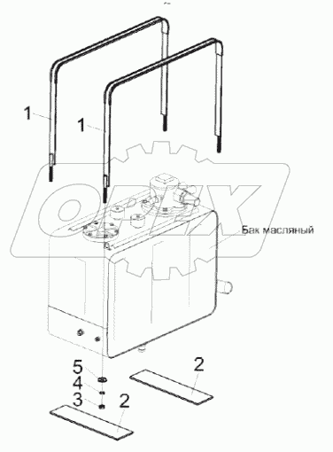 Установка бака масляного КС-150С-0100050