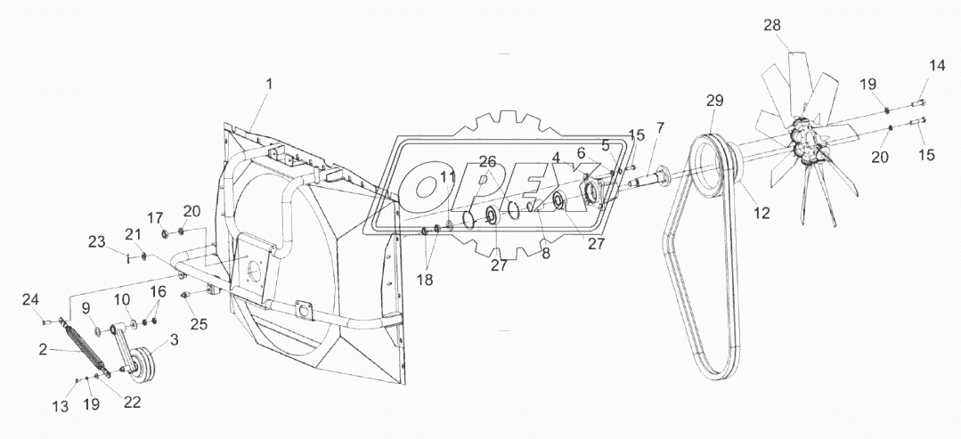 Привод вентилятора КС-200-0116130Э1