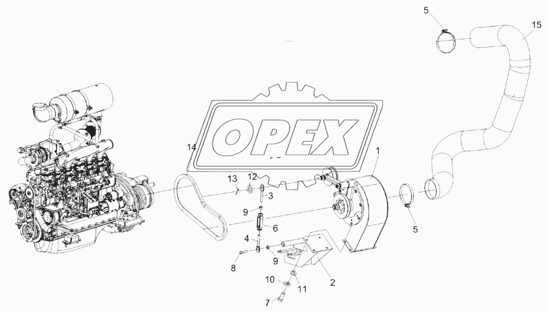 Установка вентилятора КС-200-1116000Э1