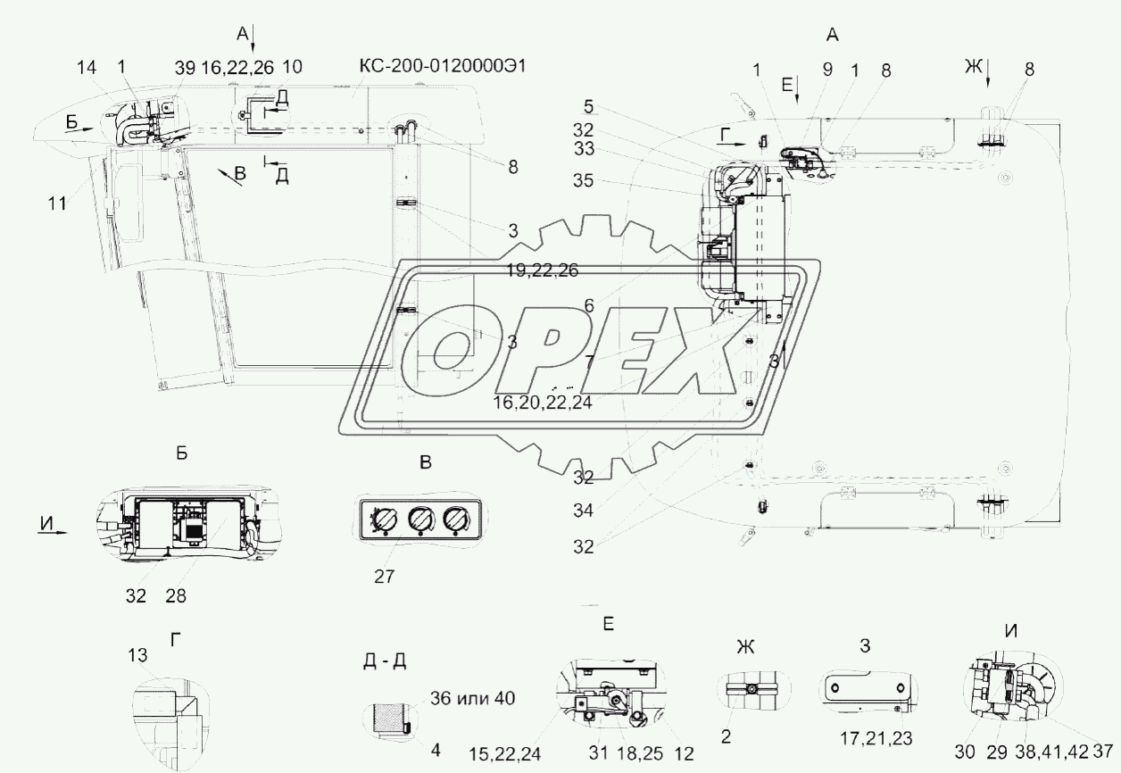 Установка испарителя КС-200-0121020Э1