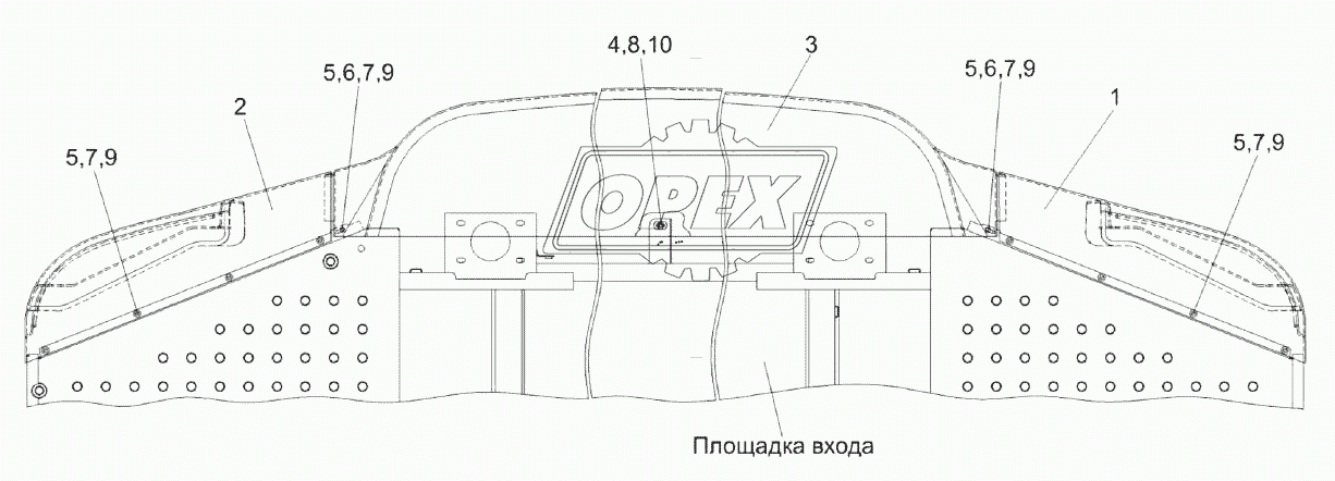 Установка бампера КС-200-0134030Э1