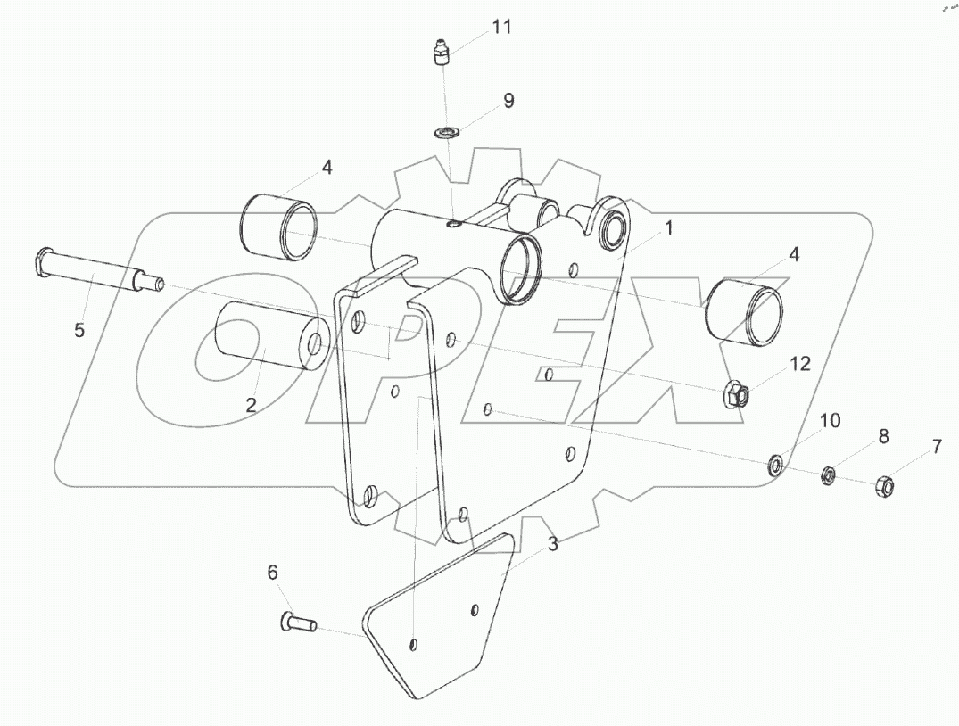  Ползун левый КС-200-1203180