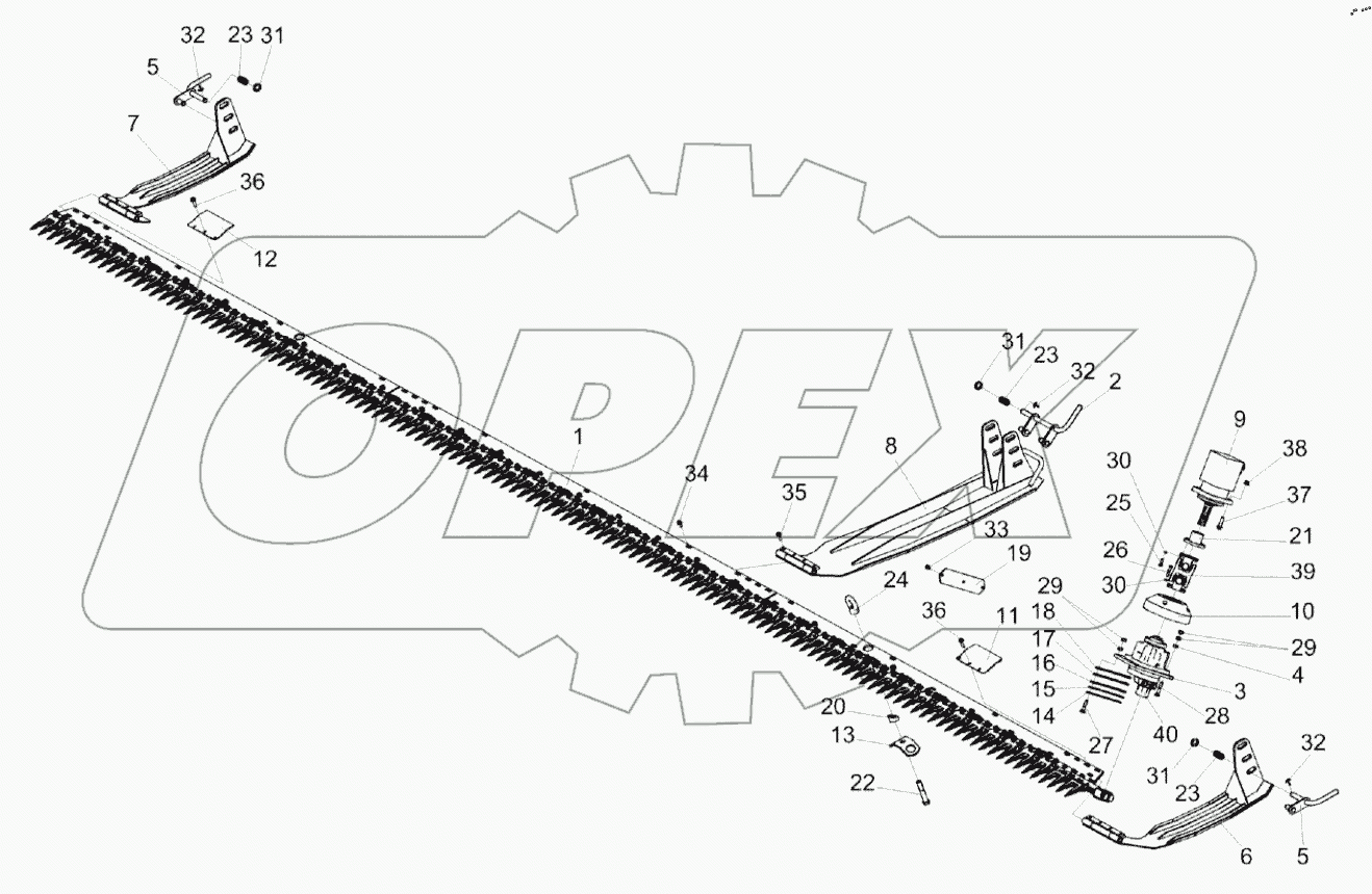  Установка аппарата режущего КС-200-1200070А