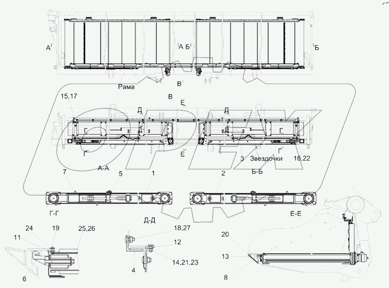  Установка транспортеров КС-200-1200020А