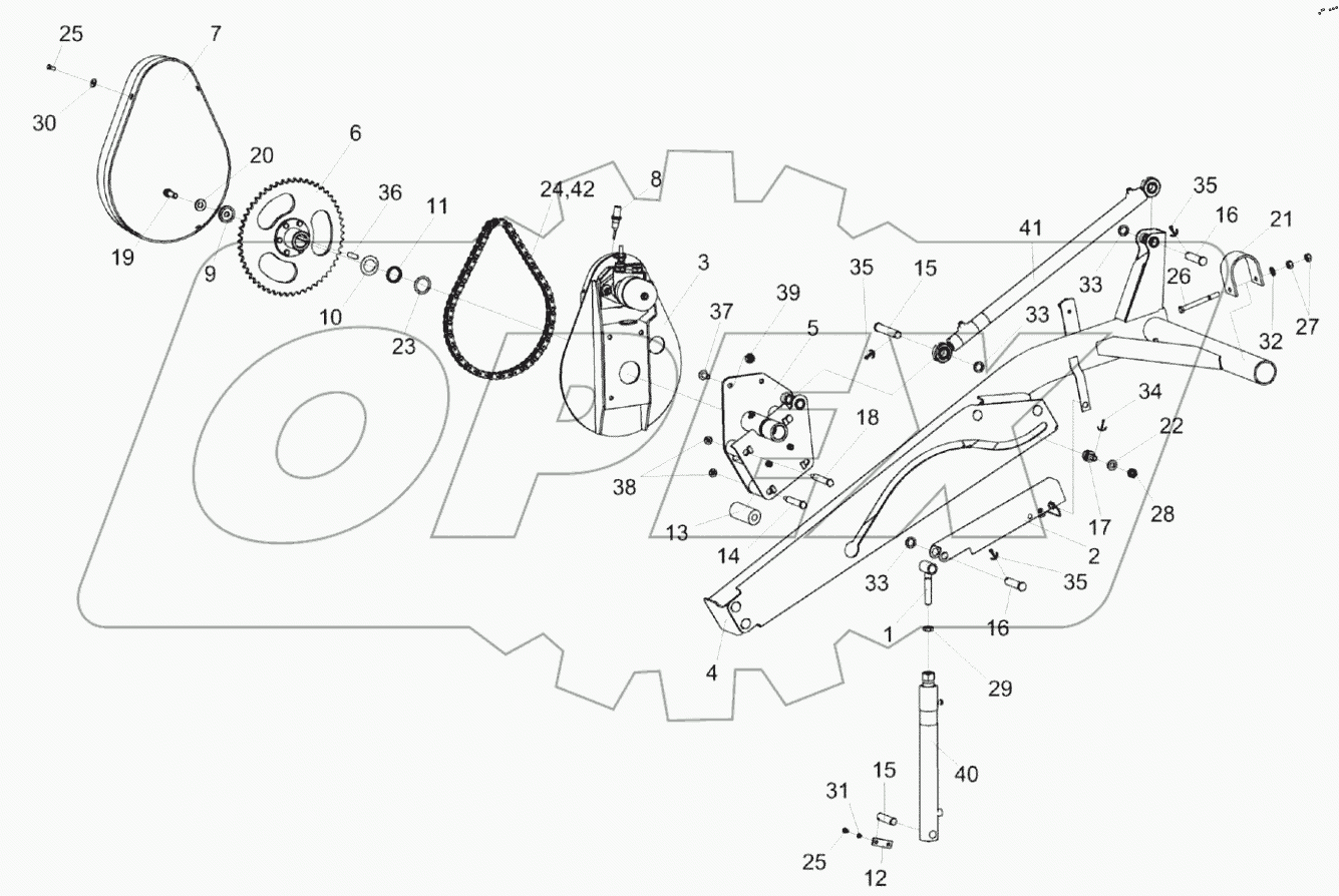  Установка поддержки правой КС-200-1203040А